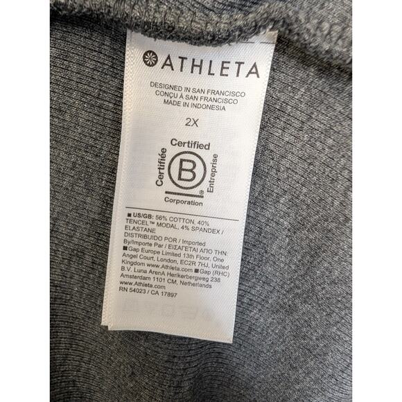 Athleta Presence Cocoon Wrap Cardigan Womens 2X Dark Gray Long Sleeve Open NWT - Picture 4 of 4